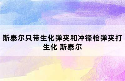 斯泰尔只带生化弹夹和冲锋枪弹夹打生化 斯泰尔